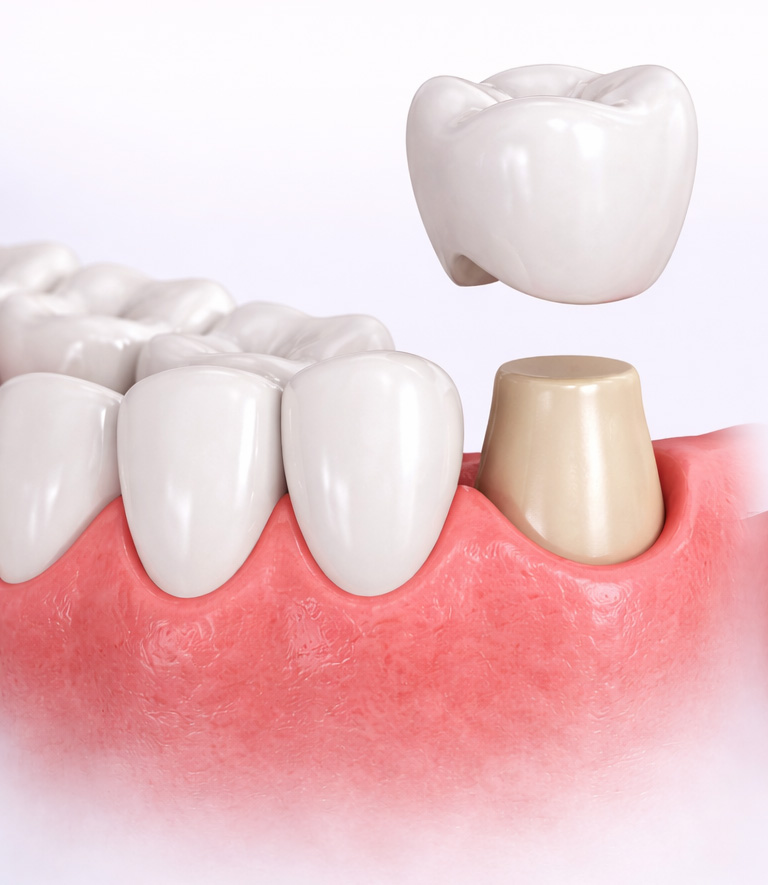 Prótesis fija sobre dientes